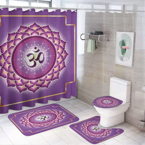 Chakra Sahasrara Esoteric on a shower curtain