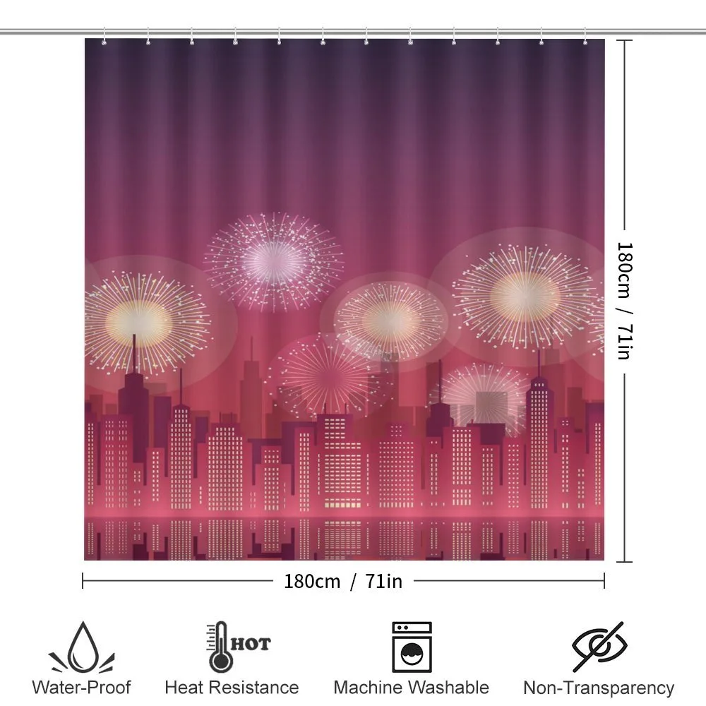 Cityscape Fireworks — Detail 2