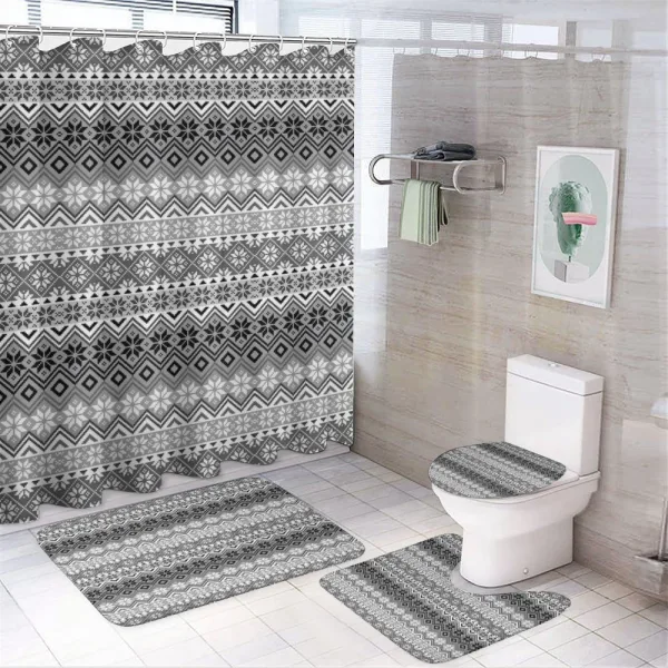 Classical Scandinavian on a shower curtain