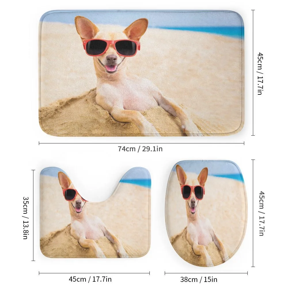 Cool Dog at Sandy Beach — Detail 1