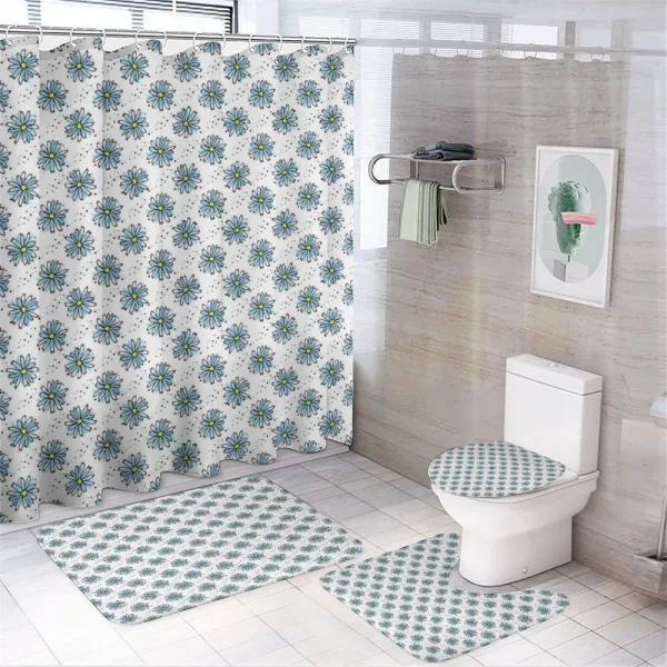 Daisy Deco on a shower curtain