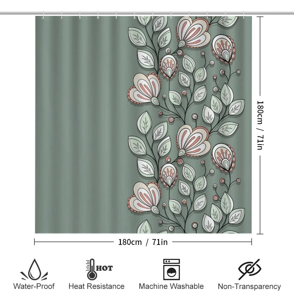 Flowers and Leaves Graphic — Detail 2