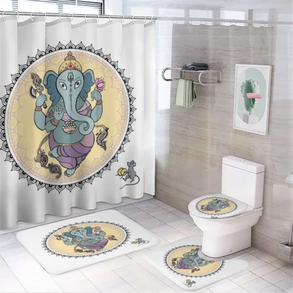 Mandala Asian Ceremony on a shower curtain