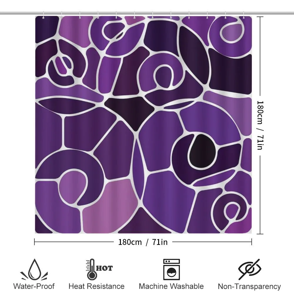 Purple Shaded Spirals — Detail 2