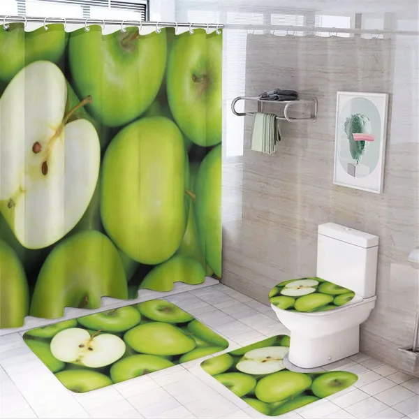 Realistic Healthy Snack on a shower curtain