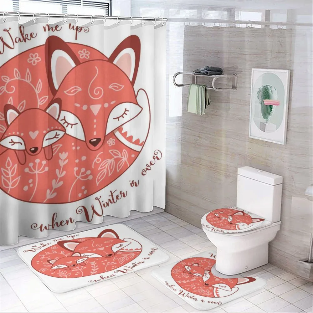 Sleeping Baby Fox and Mother — Your design