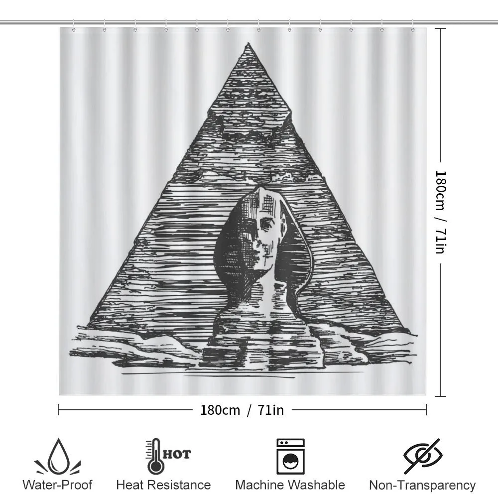 Sphinx Pyramid Sketch — Detail 2