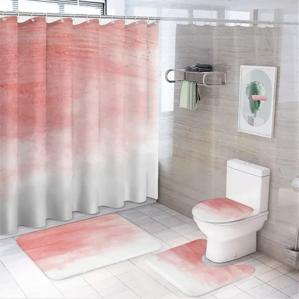 Watercolor Ombre Brush on a shower curtain