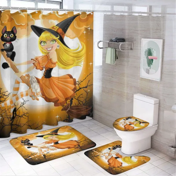 Witch Conceptual Colors on a shower curtain