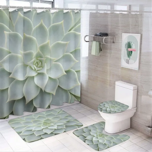 Cactus Flowers Photo on a shower curtain
