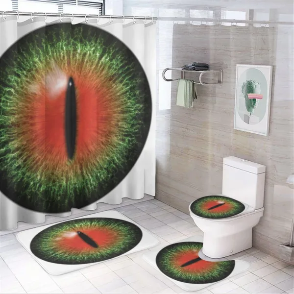 Exotic Cat Eye Egypt on a shower curtain