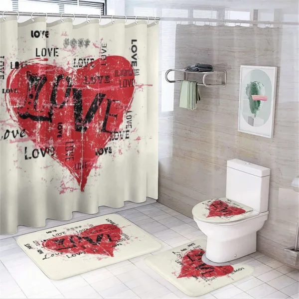 Expression of Feelings on a shower curtain
