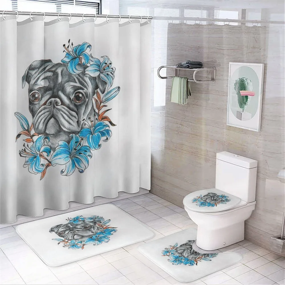 Fun Dog with Flowers — Your design