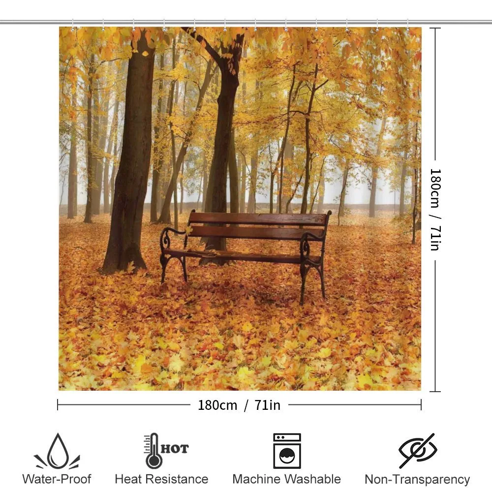 Misty Autumn Park Rustic — Detail 2