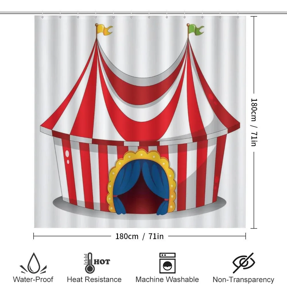 Nostalgic Circus Flag — Detail 2