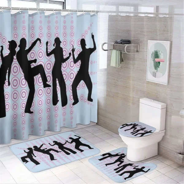 Partying at the Club on a shower curtain