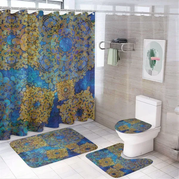 Persian Motif Bohemian on a shower curtain