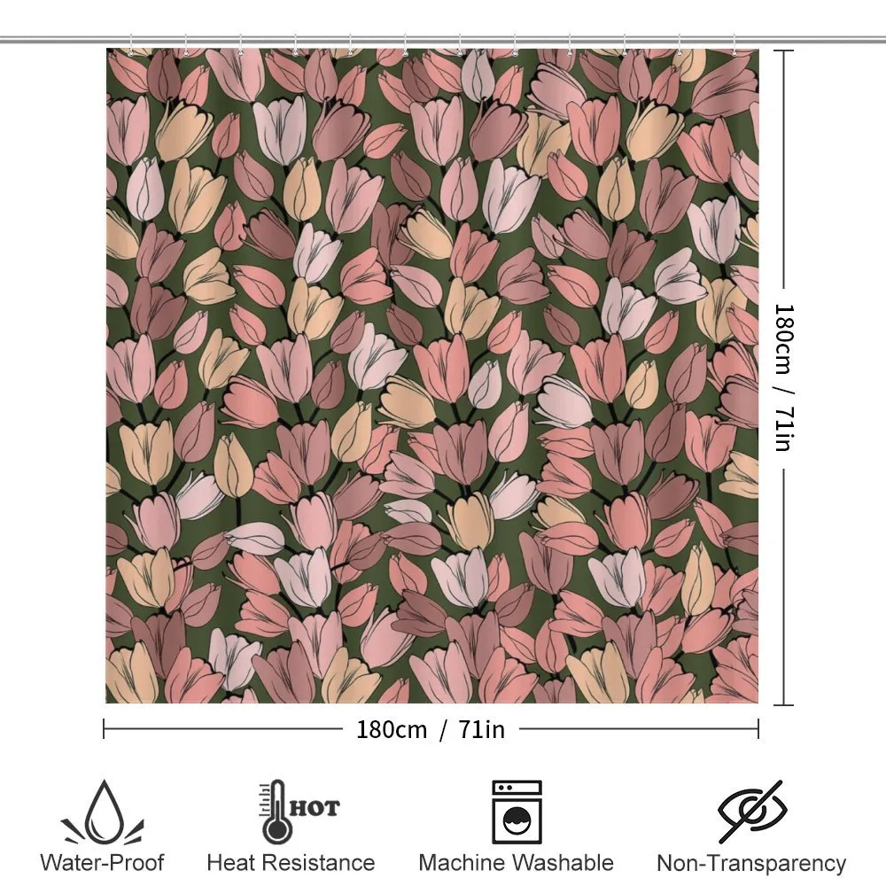 Retro Tulips Flowers — Detail 2
