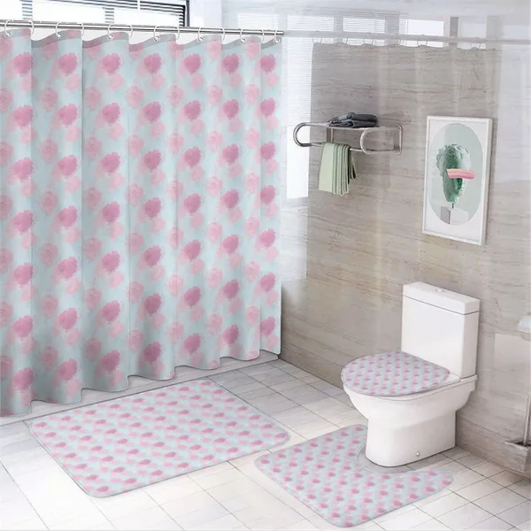 Rose Buds Soft Flowers on a shower curtain