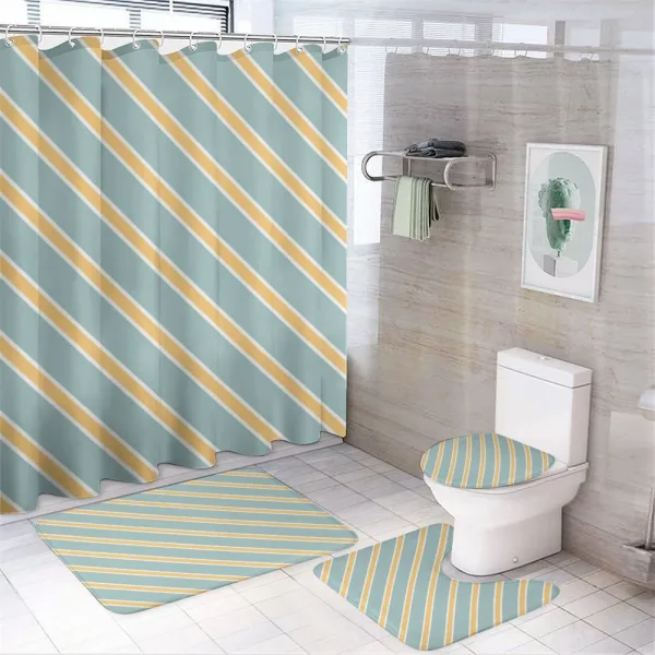 Bold Thin Stripes on a shower curtain
