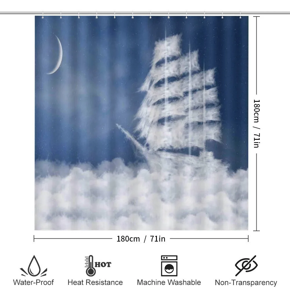 Clouds Ship in Sky — Detail 2