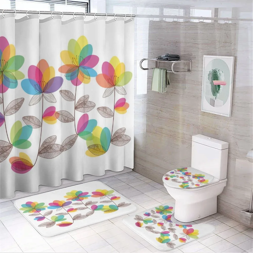 Colored Blooming Flowers — Your design