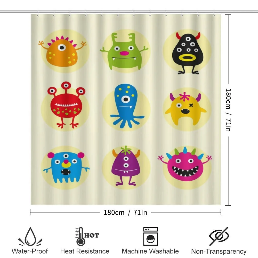 Colorful Monsters Funny Faces — Detail 2