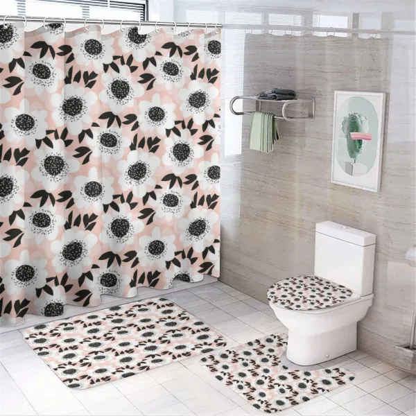 Floral Pastel Soft on a shower curtain