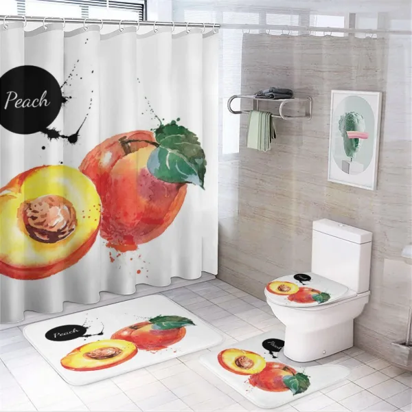 Garden Crops on a shower curtain