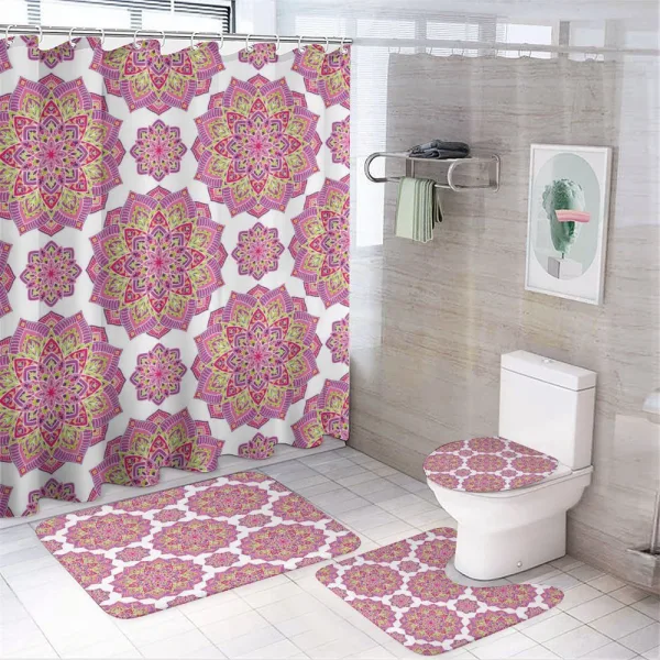 Lotus Essence on a shower curtain
