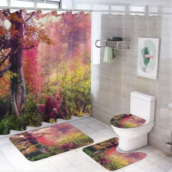 Majestic Autumn Trees on a shower curtain