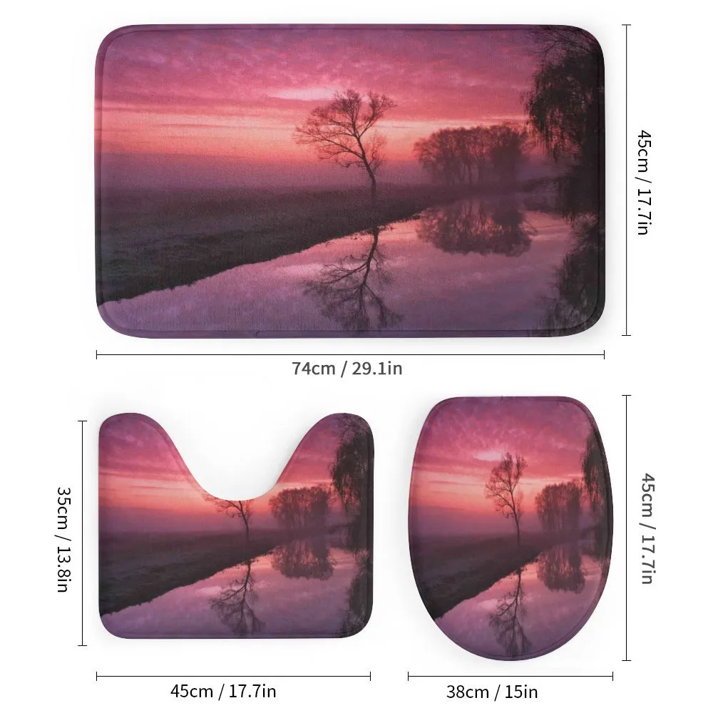 Misty Sunrise on River — Detail 1