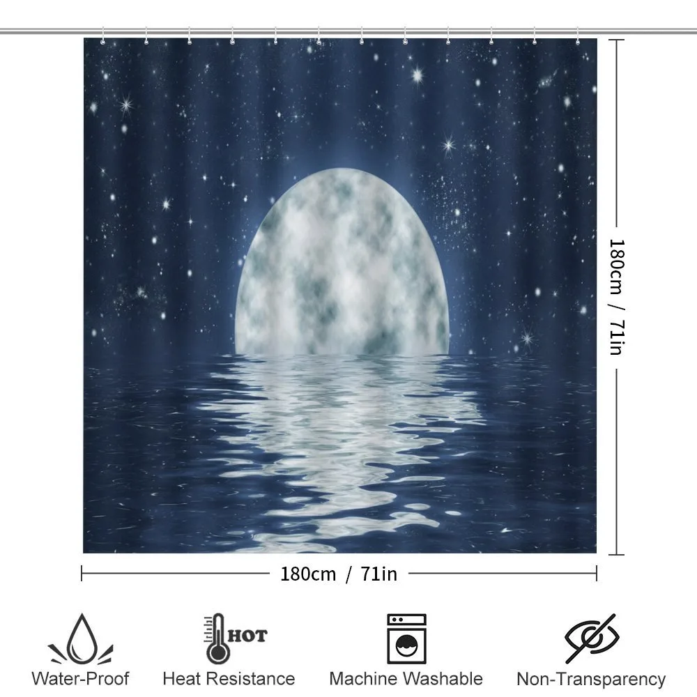 Moon Setting over Sea — Detail 2