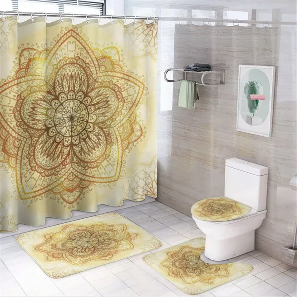 Old Mandala on a shower curtain