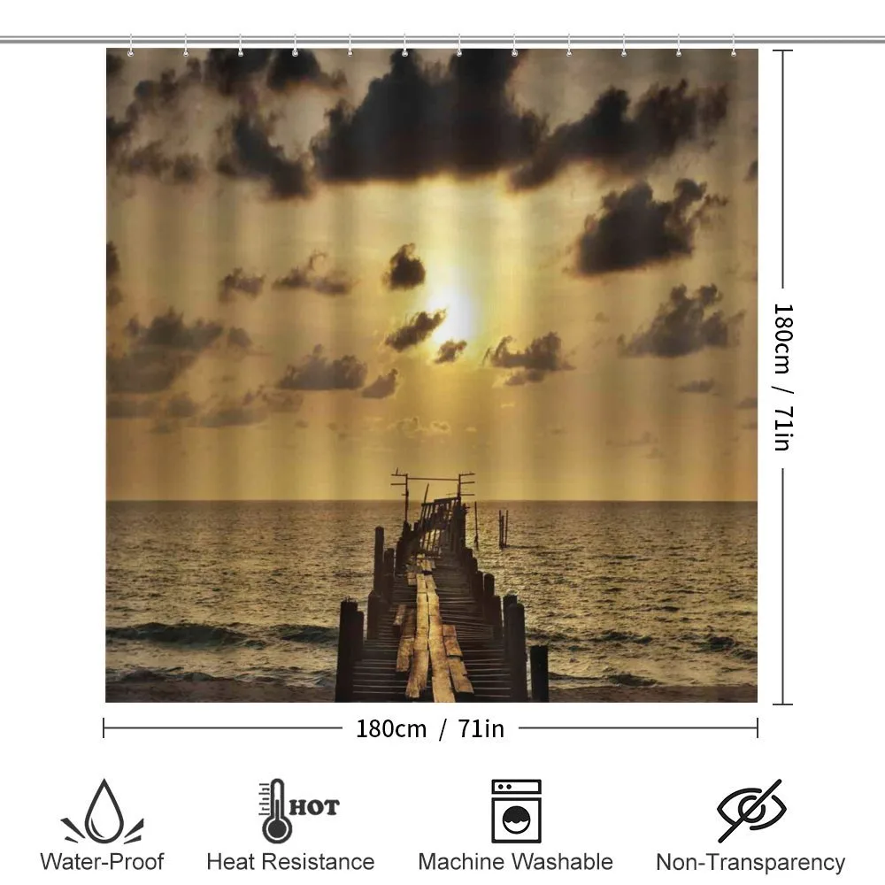 Old Wood Deck Sunset — Detail 2