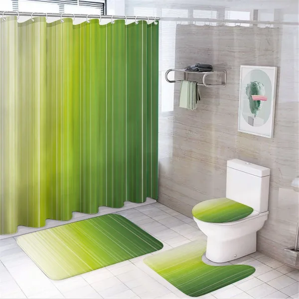 Ombre Color Stripe Digital on a shower curtain