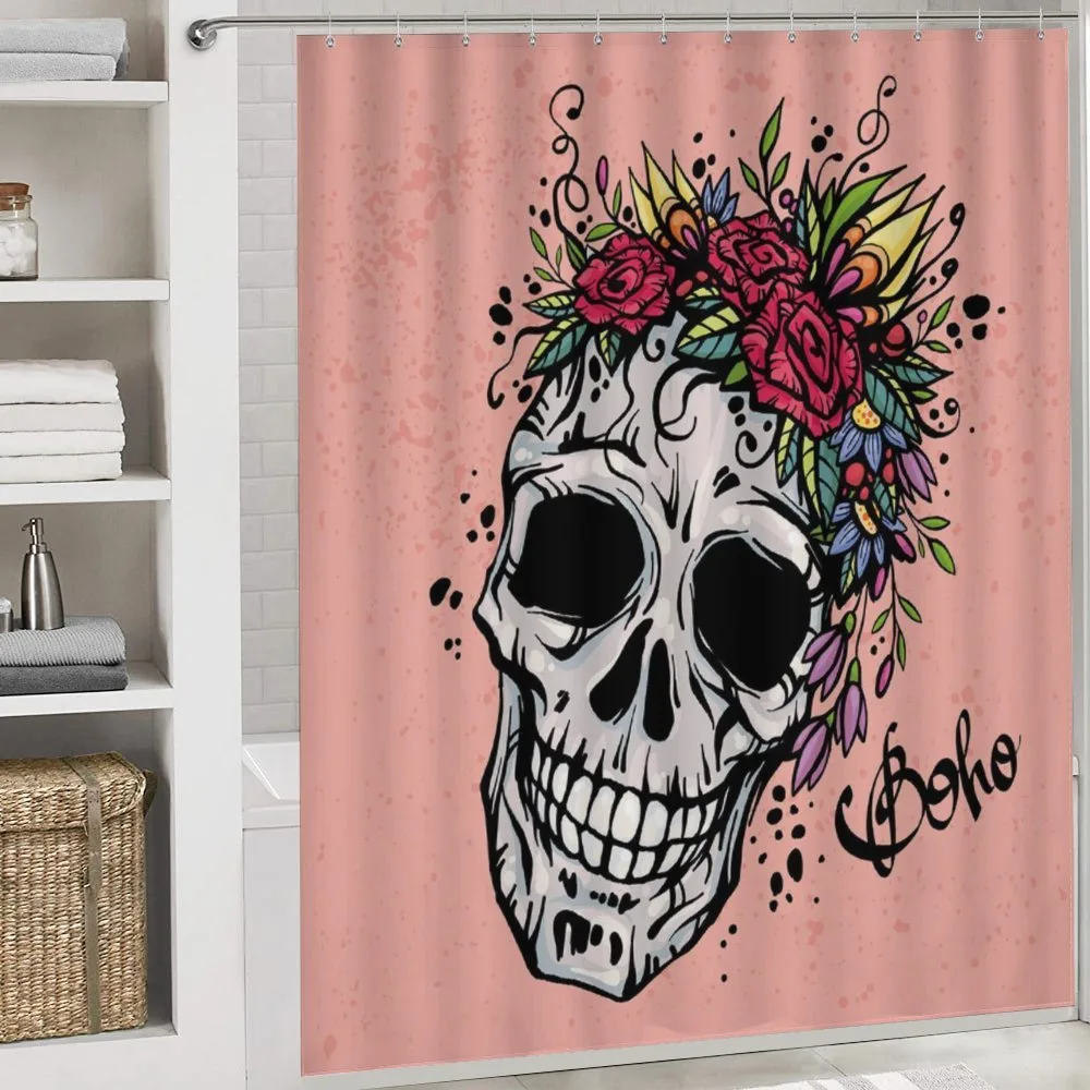 Skull Boho Floral Wreath — Detail 4