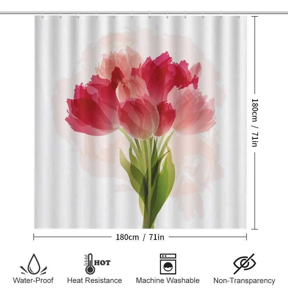 Watercolor Tulip Bouquet — Detail 2
