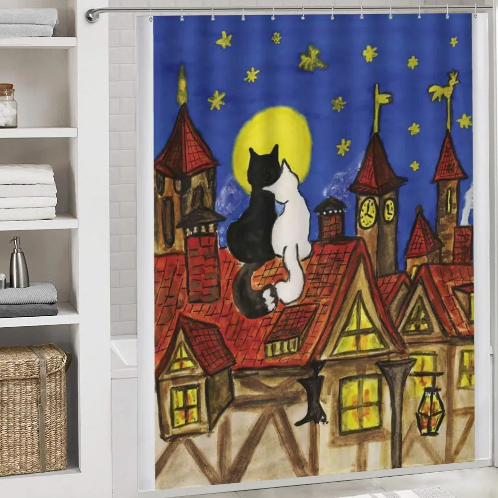 2 Lover Cats with Sky — Detail 4