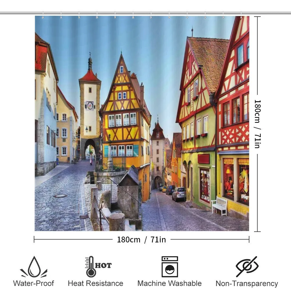 Colorful Street Houses — Detail 2