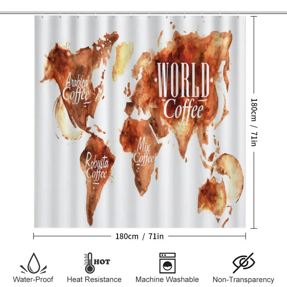 Continents World Map — Detail 2