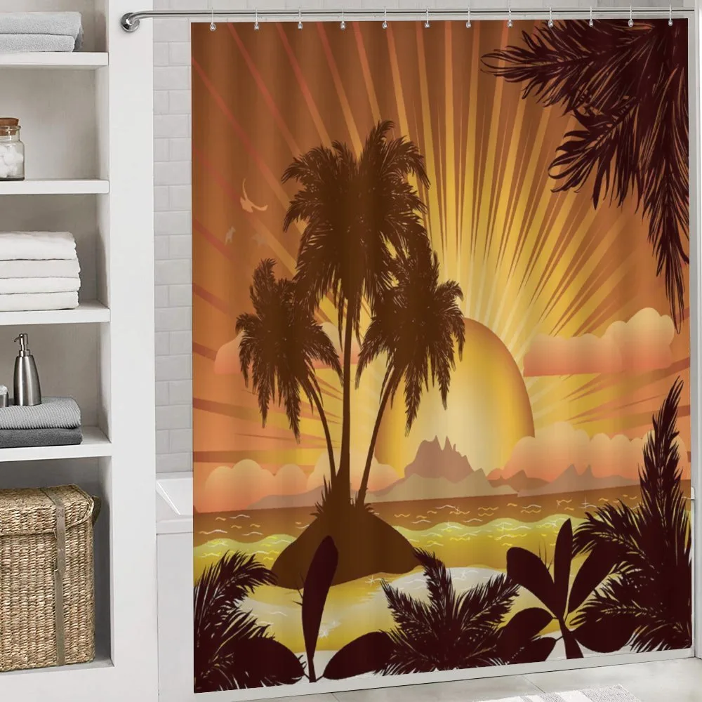 Digital Graphics Sunset Scene — Detail 4