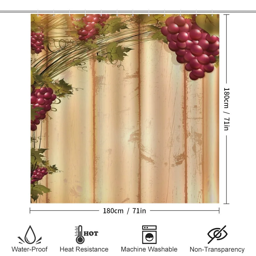 Grapes Wooden Illustration — Detail 2