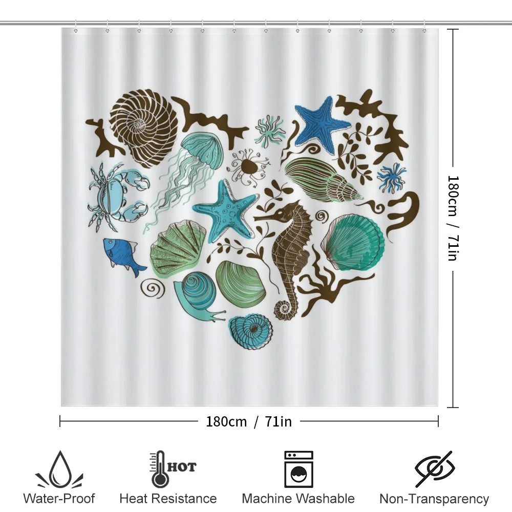 Heart with Aquatic Animals — Detail 2