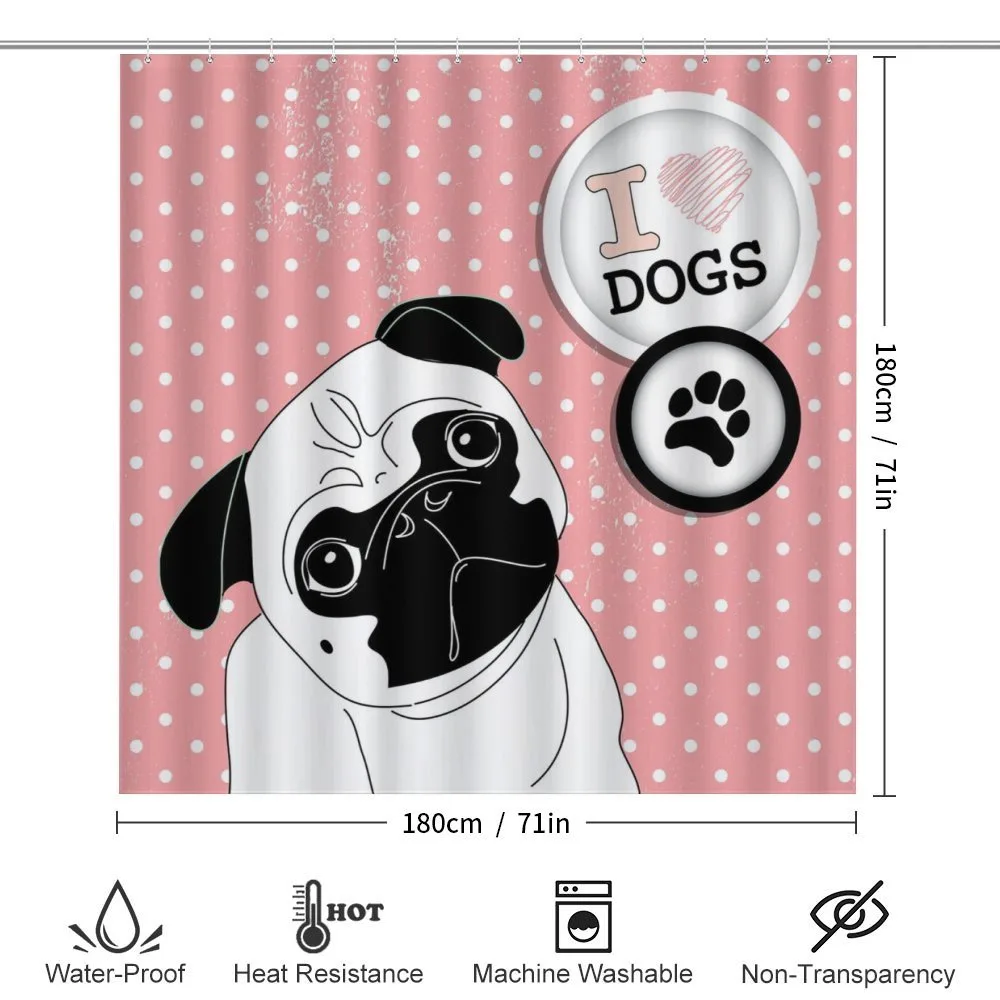 I Love Dogs Paw Print Logo — Detail 2
