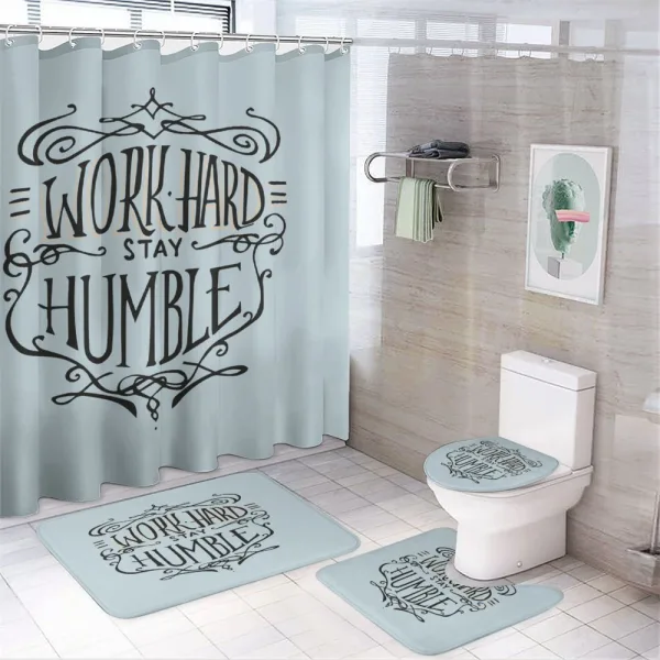 Motivational Lifestyle on a shower curtain
