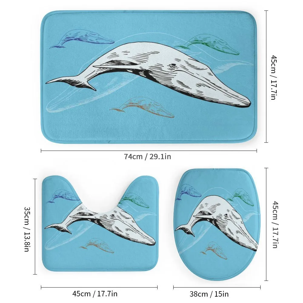Ocean Whales Hand Drawn — Detail 1