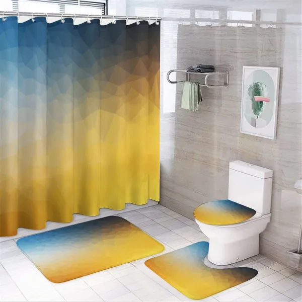 Polygon Fractal on a shower curtain