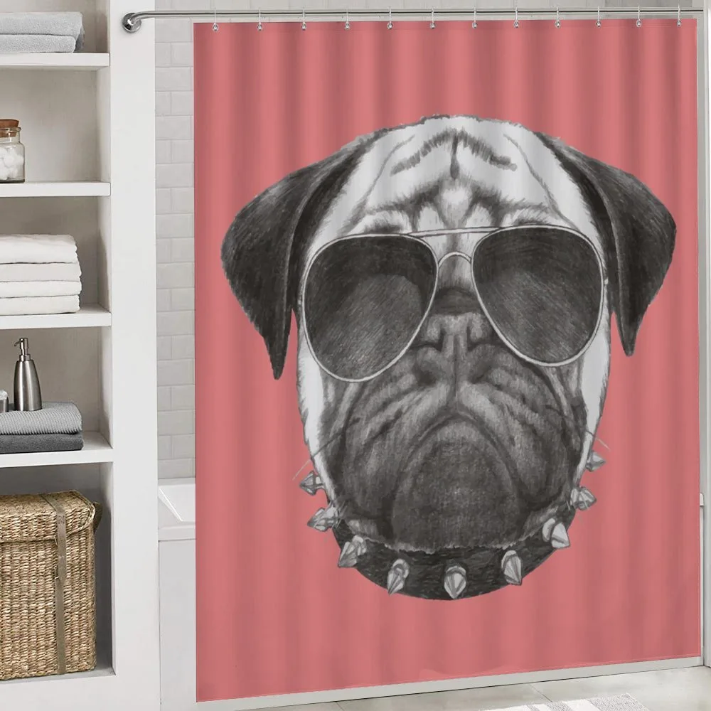 Pug Dog Sunglasses Colar — Detail 4