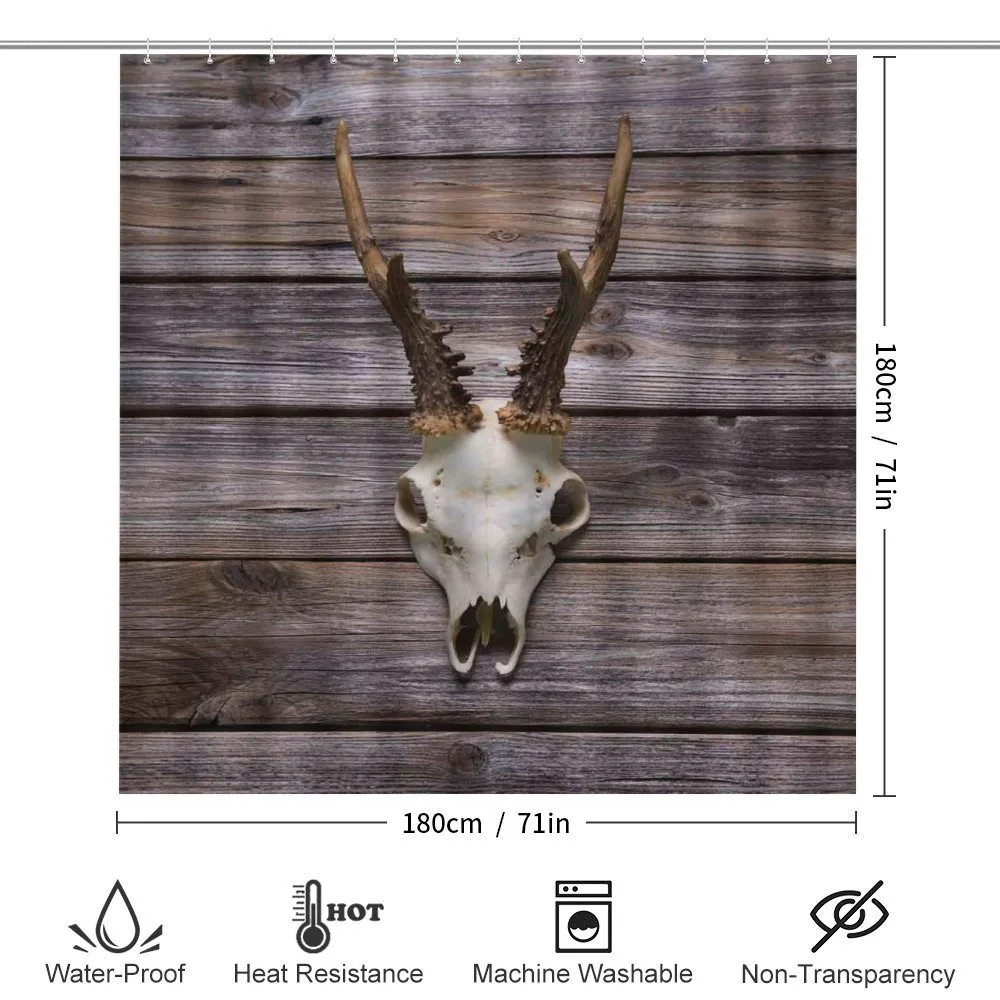 Rustic Antlers on Wood — Detail 2
